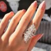 Outlet Pırlanta 4,78 Ct Markiz Kesim Özel Tasarım Yüzük - Image 2
