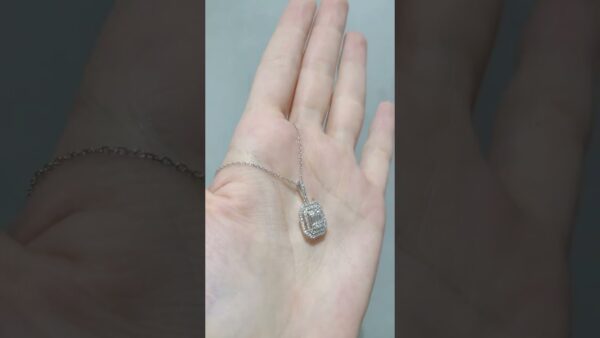 Pırlanta 0,53 Ct Baget Kolye ürün videosu