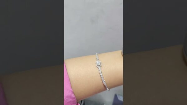 Pırlanta 0,62 Ct Baget Bileklik ürün videosu