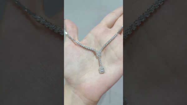 1.18 Ct Baguette Diamond Necklace product video