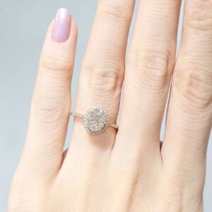 Outlet Pırlanta 0,52 Ct Rose Zarif Yüzük