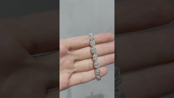 Pırlanta 3,22 Ct Baget Bileklik ürün videosu