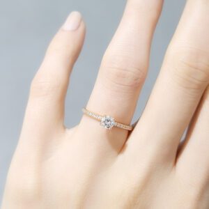 Outlet Pırlanta 0,40 Ct HRD Sertifikalı Tektaş Yüzük