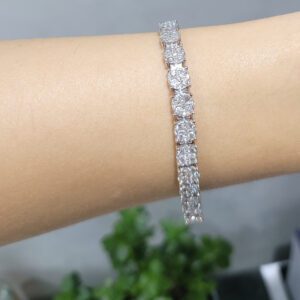 Outlet Pırlanta 4,11 Ct Sihirli Işıkseli Bileklik