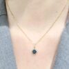 Outlet Pırlanta 1,17 Ct Pırlanta ve Blue Topaz Kolye - Görsel 2