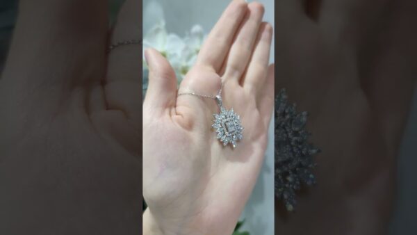 1.53 Ct Baguette Diamond Necklace product video