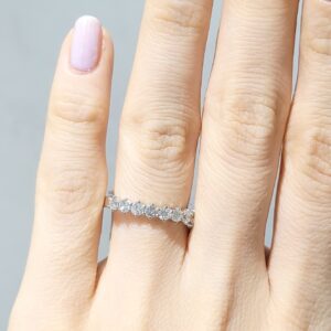 Outlet Pırlanta 0,93 Ct Yarımtur Alyans