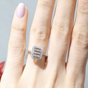 Outlet Pırlanta 0,35 Ct Baget Yüzük