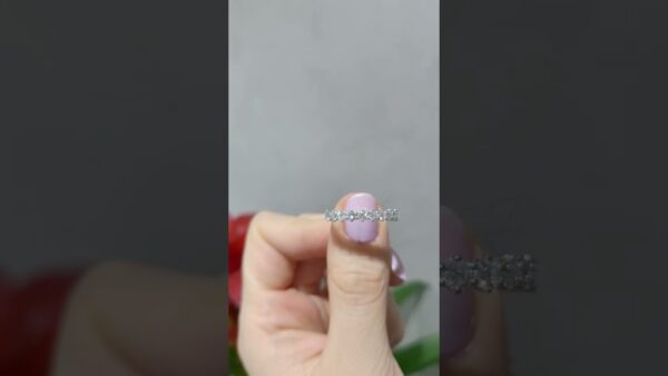 0.93 Ct Half-Eternity Diamond Wedding Band product video
