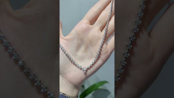 1.40 Ct Half-Tennis Diamond Necklace product video