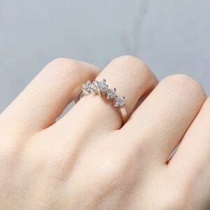 Outlet Pırlanta 0,44 Ct Tasarım Beştaş Yüzük