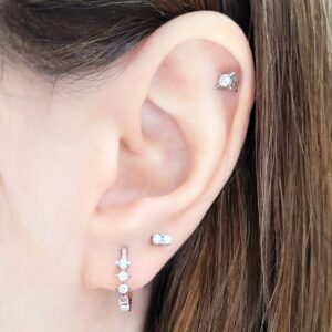 Outlet Pırlanta 0,17 Ct Tria Arp Küpe