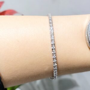 Outlet Pırlanta 0,55 Ct Yarım Suyolu Bileklik