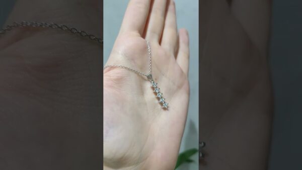 0.42 Ct Five-Stone Diamond Necklace product video