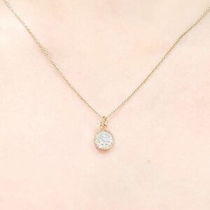 Outlet Pırlanta 0,11 Ct Rose Kolye