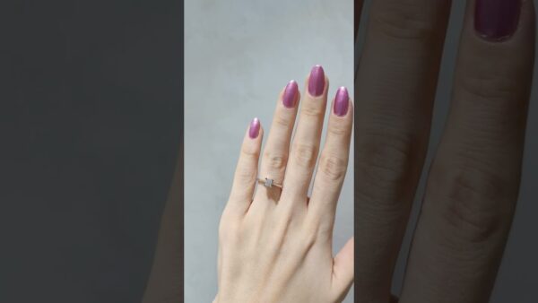 0.30 Ct E-Colour HRD-Certified Solitaire Heart Detail Diamond Ring product video