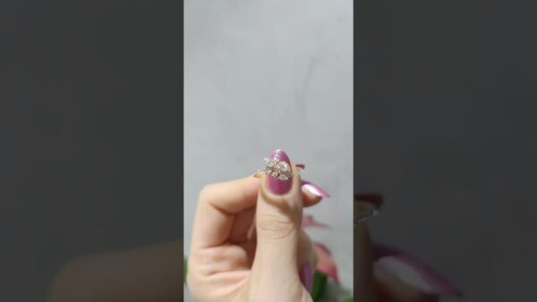 0.54 Ct Rose Designer Diamond Ring product video