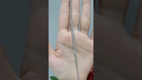 0.92 Ct Floral Design Half Diamond Bracelet product video