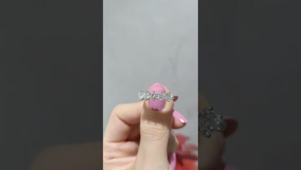 1.30 Ct D-Colour HRD-Certified Five-Stone Diamond Ring product video