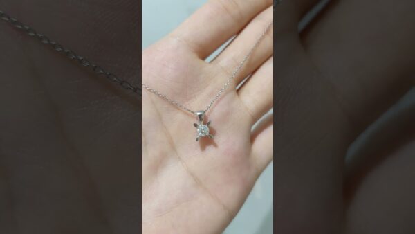 0.30 Ct Solitaire Diamond Necklace product video