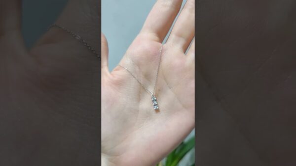 0.09 Ct Tria Diamond Necklace product video