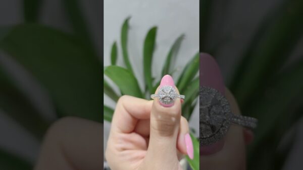 0.68 Ct Princess-Cut and Marquise-Cut Designer Diamond Ring product video