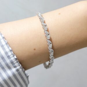 Outlet Pırlanta 5,43 Ct  HRD Sertifikalı Damla ve Markiz Bileklik