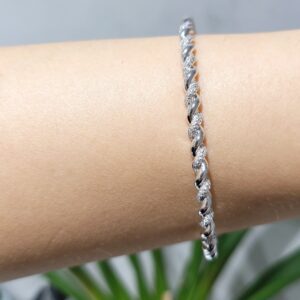 Outlet Pırlanta 0,50 Ct Burgu Kelepçe Bileklik