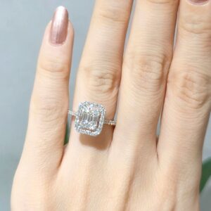 Outlet Pırlanta 0,78 Ct Baget Yüzük