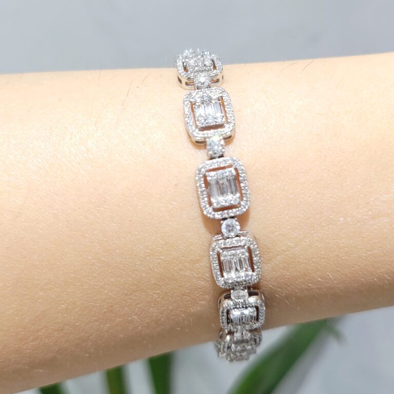 Pırlanta 4,52 Ct Baget Bileklik — görsel 1