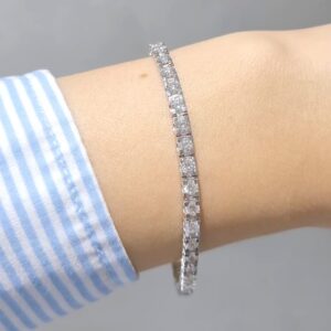 Outlet Pırlanta 4,38 Ct Suyolu Bileklik BL01202