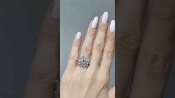 0.32 Ct Star Designer Diamond Ring product video