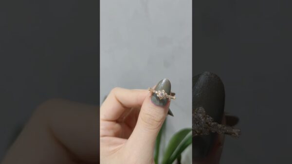 0.34 Ct Rose Designer Solitaire Diamond Ring product video