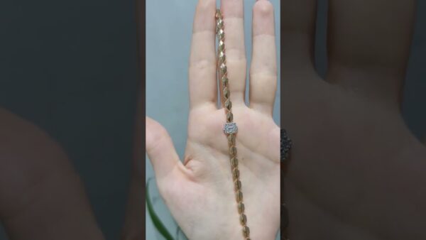 0.41 Ct Baguette Rose Diamond Bracelet product video