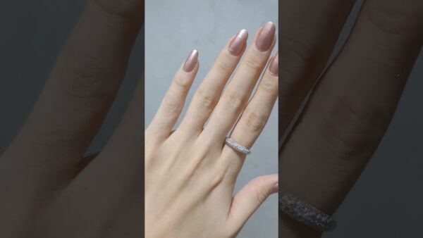 0.82 Ct Designer Half-Eternity Diamond Ring product video