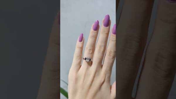 Diamond 1.10 Karat White Topaz and Sapphire Tria Ring product video