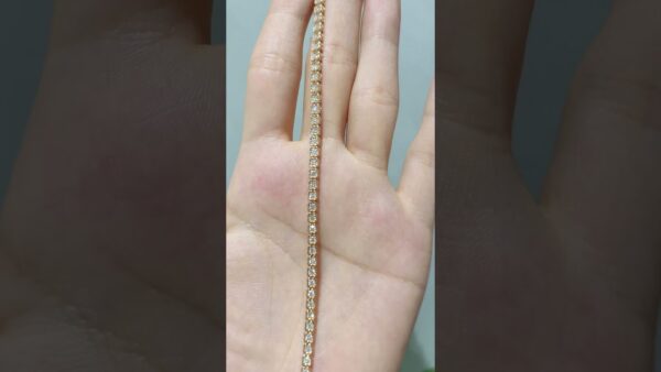 1.48 Ct Rose Tennis Diamond Bracelet product video