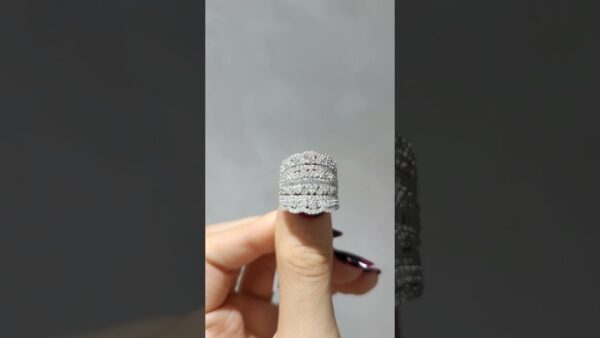 Outlet Pırlanta 2,40 Ct Baget Pırlantalı Fantezi Tasarım Yüzük ürün videosu