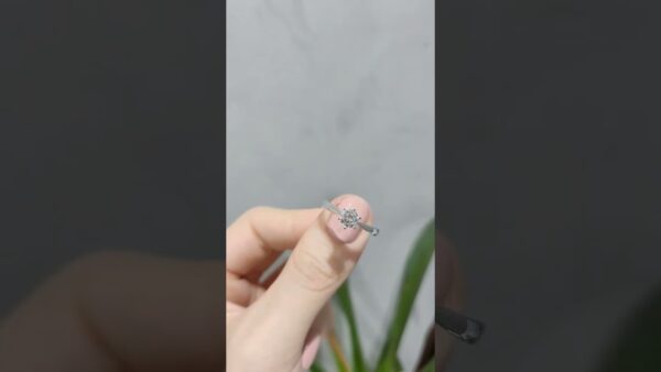 0.50 Ct E-Colour HRD-Certified Solitaire Diamond Ring product video