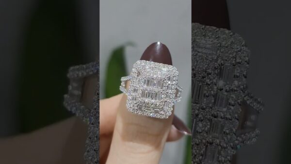 Pırlanta 1,16 Ct Baget Yüzük ürün videosu