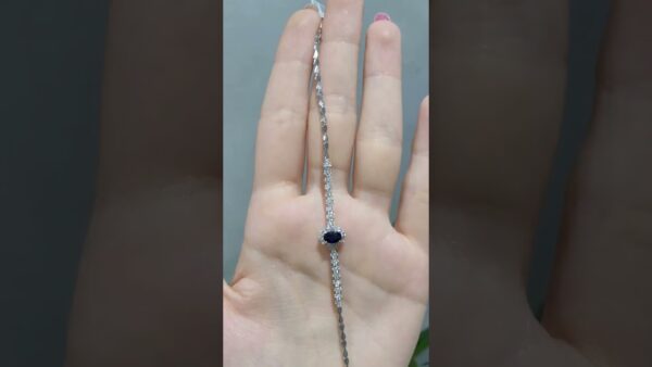 Outlet Pırlanta 1,37 Ct Pırlanta ve Safir Bileklik ürün videosu