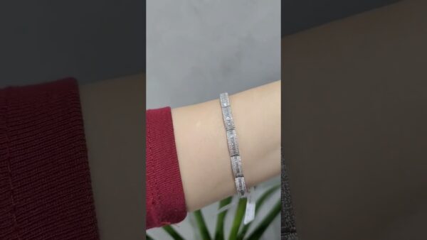 Outlet Pırlanta 2,72 Ct Baget Pırlantalı Bileklik ürün videosu