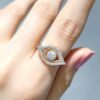 Pırlanta 0,34 Ct Göz Rose Tasarım Yüzük KR00696