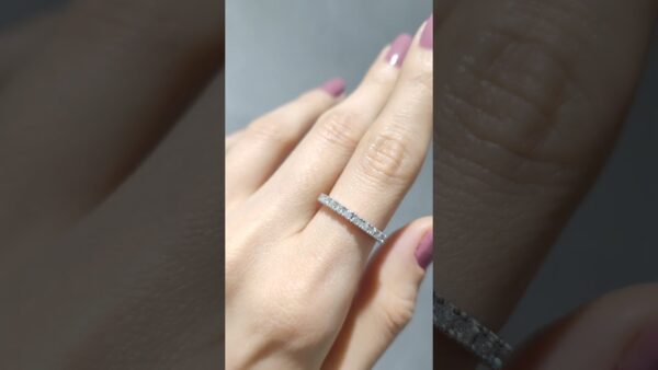 0.32 Ct Half-Eternity Diamond Ring product video