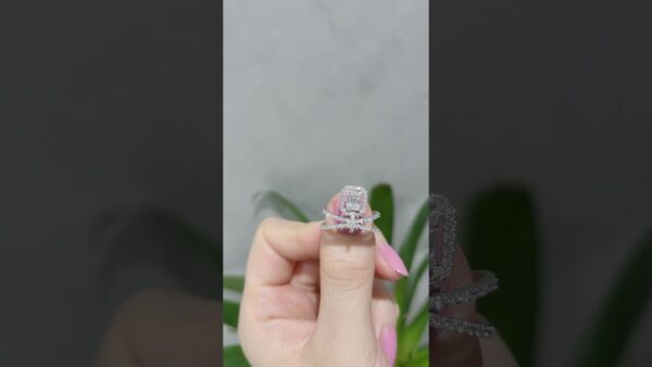 0.57 Ct Designer Baguette Diamond Ring product video