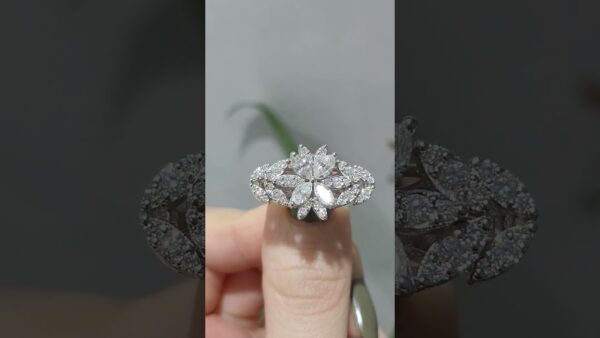 1.13 Ct Floral Fancy Diamond Ring product video