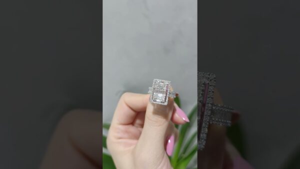 Pırlanta 1,34 Ct Fantezi Baget Yüzük ürün videosu