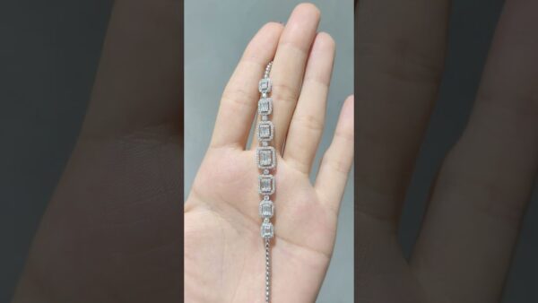 1.95 Ct Baguette Diamond Bracelet product video