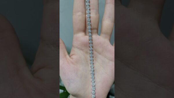 Pırlanta 4,06 Ct Çiçekli Suyolu Bileklik ürün videosu