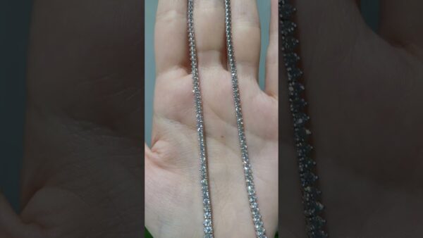 6.29 Ct HRD-Certified Graduated Tennis Diamond Necklace product video